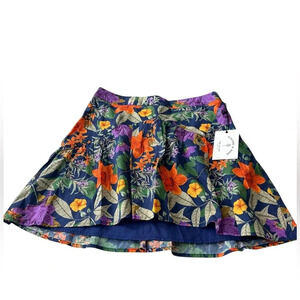 NWT Electric & Rose Floral Mini Skirt S